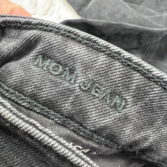 |•AMERICAN EAGLE•| Black Mom Jean Stretch Denim Size 6 - Picture 5 of 6